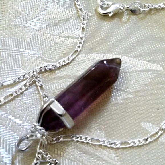 Amethyst & silver Necklace 5⭐️‼️ - Picture 2 of 7